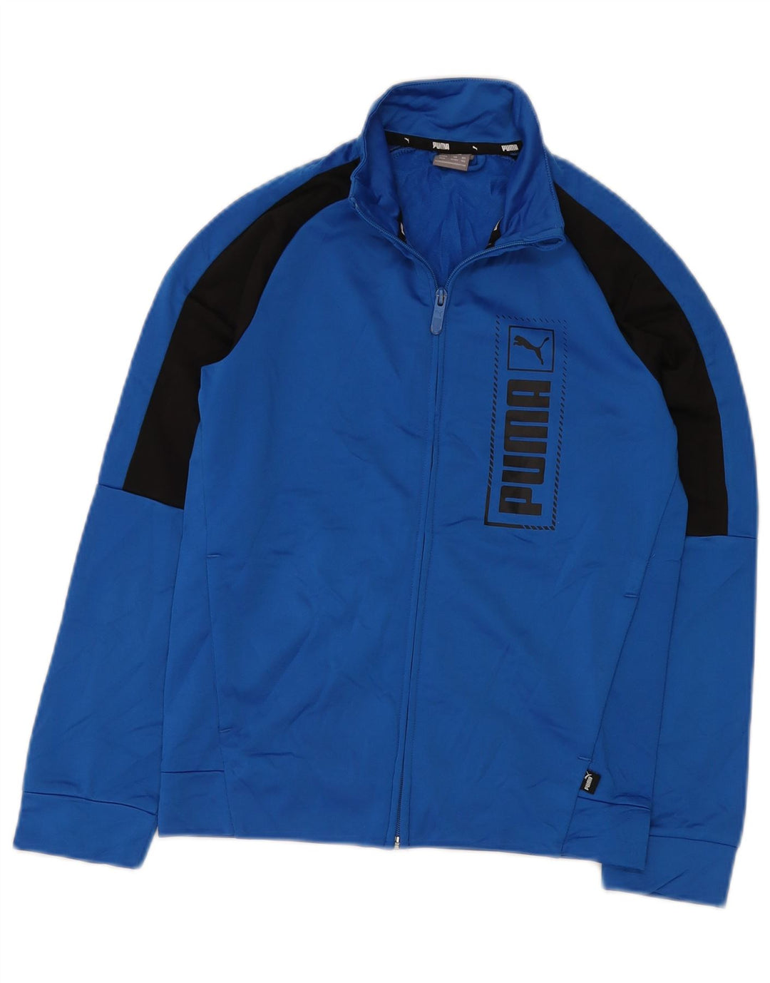 PUMA Veste de Survêtement Graphique Garçon 11-12 Ans Bleu Colorblock