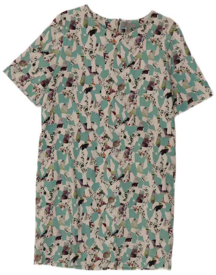 Cos Robe droite régulière pour femme EU 38 Coton géométrique multicolore moyen