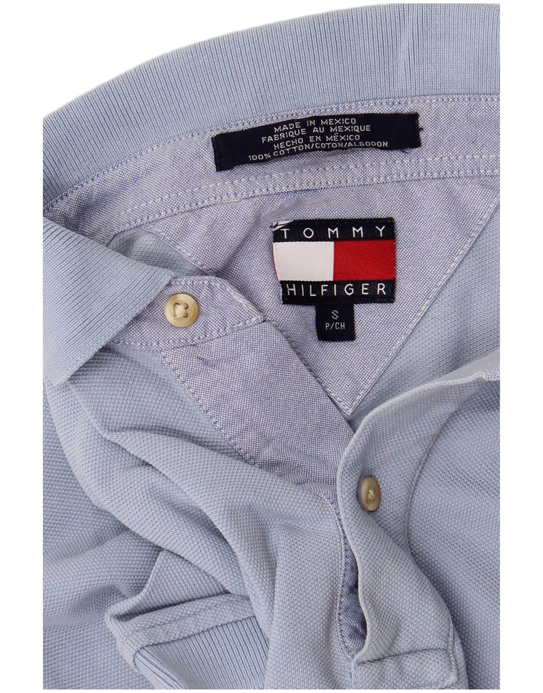 Tommy Hilfiger Polo Homme Petit Bleu Coton