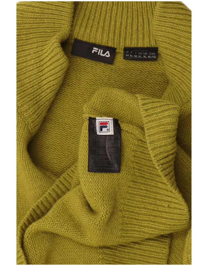 Fila Pull col zippé homme XL laine kaki