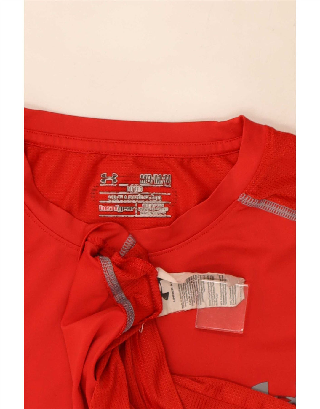 Under Armour Tee-Shirt Heat Gear Homme Rouge Moyen Polyester