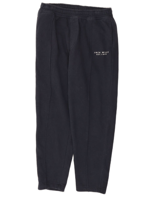 Jack Wills Pantalon de survêtement pour homme en coton bleu marine Large