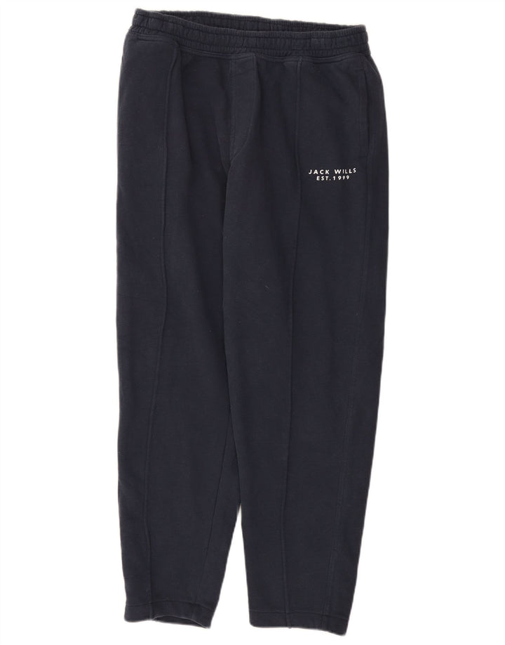 Jack Wills Pantalon de survêtement pour homme en coton bleu marine Large