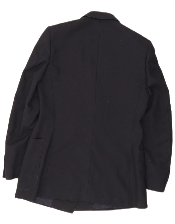 Veste Blazer Double Boutonnage Vintage Homme IT 48 Bleu Marine Moyen