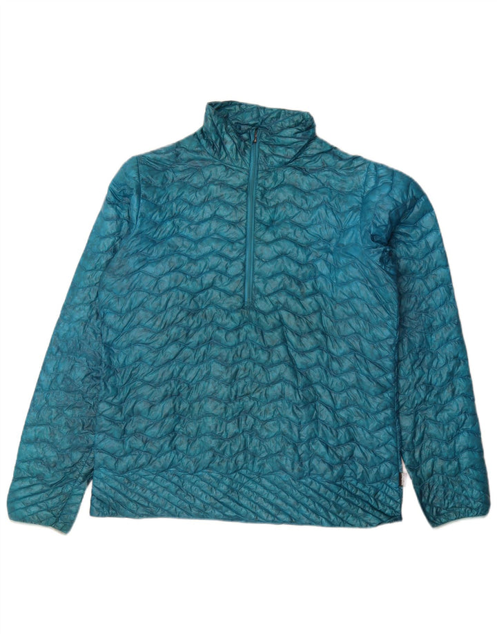 Patagonia Femmes Pull Veste Rembourrée UK 12 Bleu Moyen Synthétique