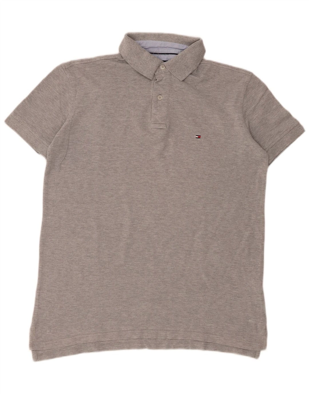 Tommy Hilfiger Polo Homme Gris Moyen Moucheté Coton