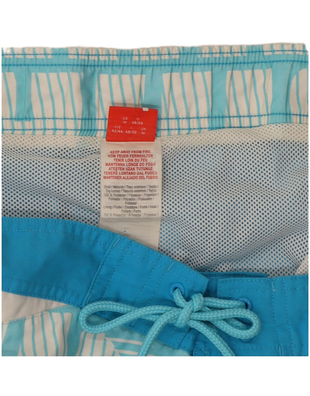 Puma Short de Bain Graphic Homme Bleu Moyen Polyester Colorblock