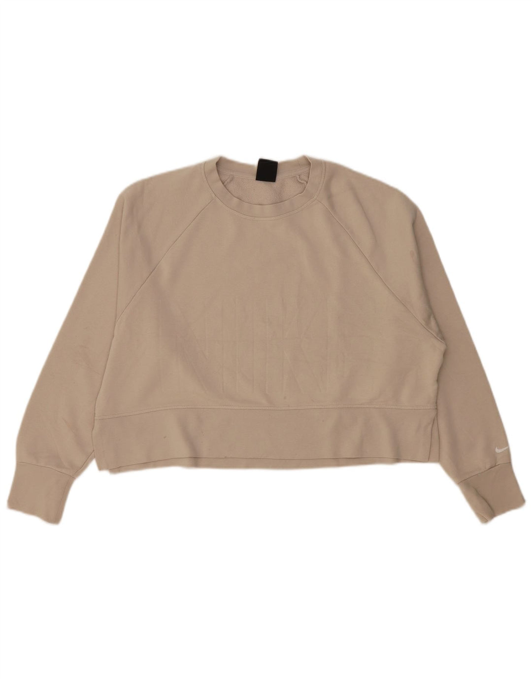 Nike Femme Dri Fit Graphic Sweat-shirt surdimensionné UK 14 Gris moyen