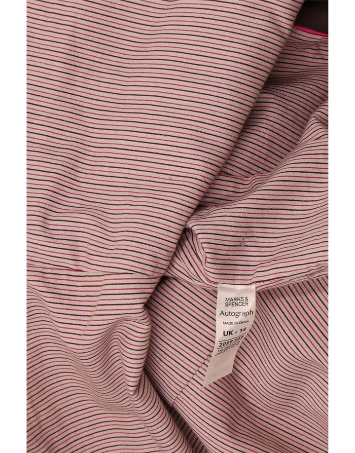 Marks & Spencer Trench-coat autographe pour femme UK 14 coton marron moyen
