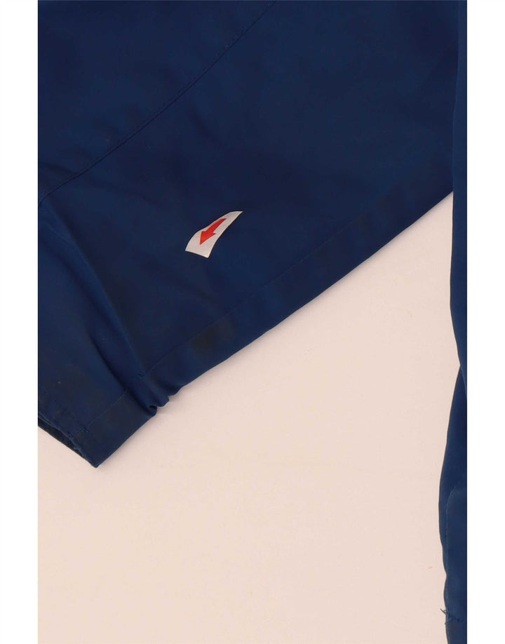 Mountain Essentials Veste de pluie à capuche pour homme UK 46 3XL Bleu Nylon
