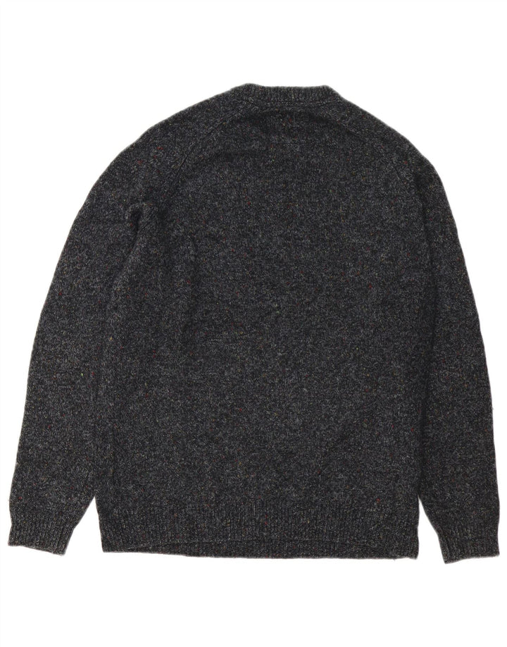 Superdry Pull ras du cou pour homme en laine mouchetée gris grand