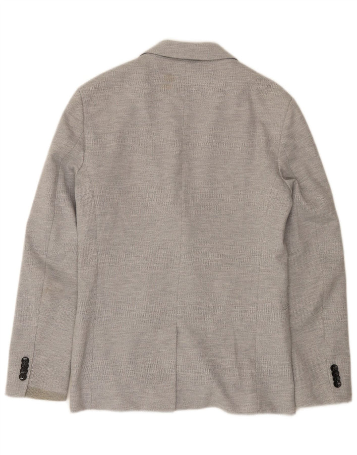 Zara Veste blazer à 2 boutons pour homme UK 38 Gris moyen