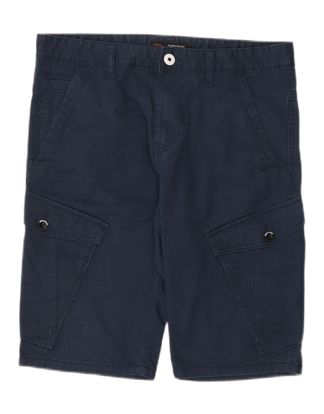 Angelo Litrico Short Cargo Homme W34 Grand Bleu Marine Coton