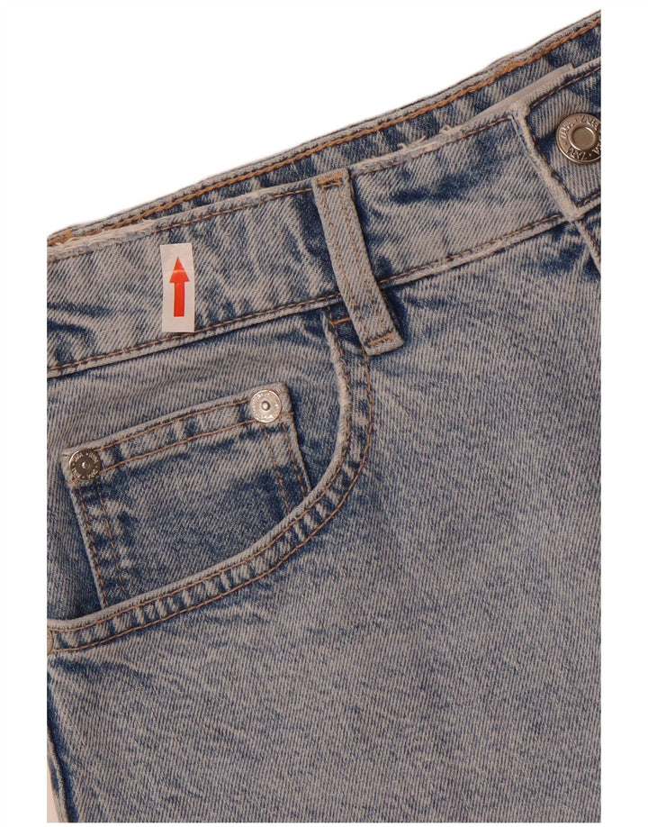 Zara Femme Jupe En Jean Moyen W28 Bleu Coton