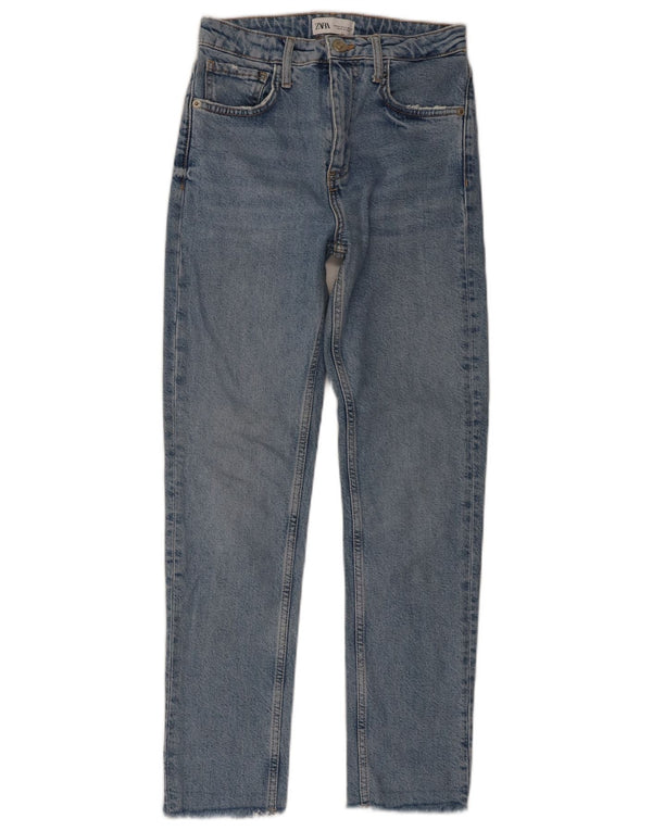 Jean Slim Femme ZARA EU 34 2XS W24 L27 Bleu