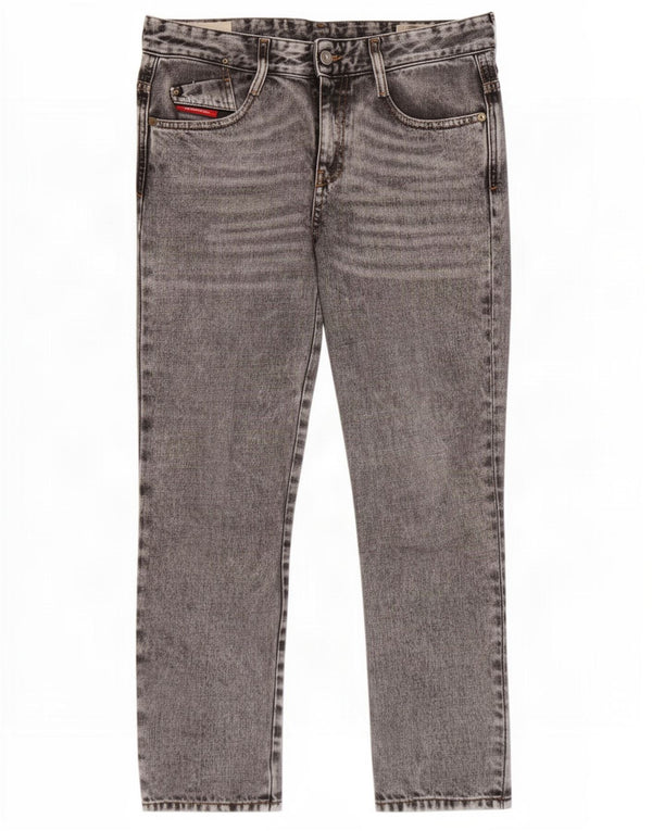 Diesel Femme D-Rifty Jean Slim Taille Basse W28 L30 Gris Coton