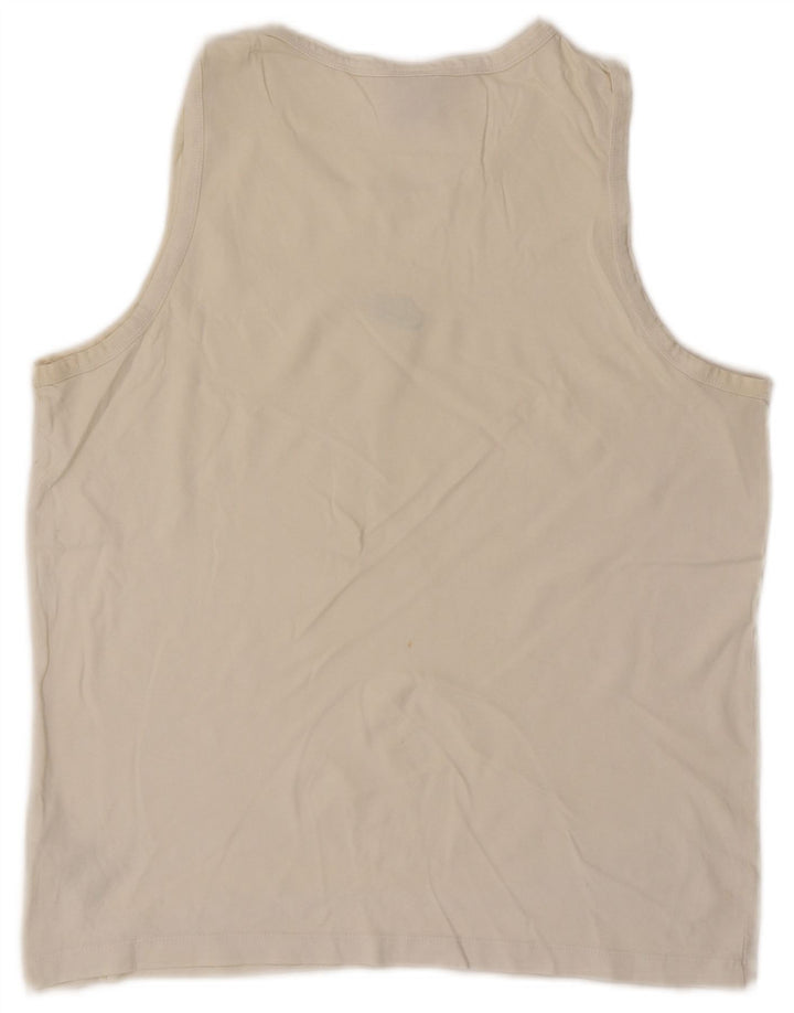 Nike Hommes Débardeur Moyen Blanc Coton