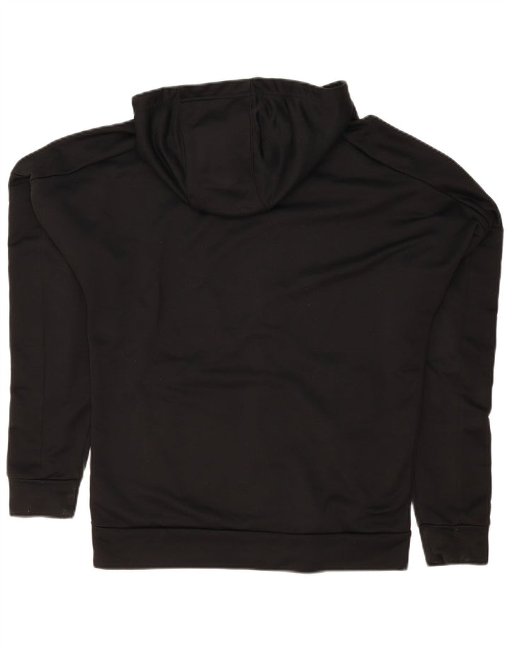 Adidas Pull à capuche zippé pour homme en polyester noir moyen