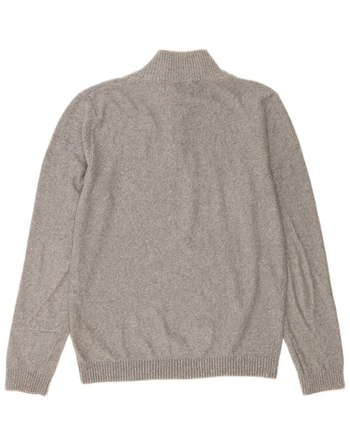 Jack & Jones Pull à col zippé pour homme Petit gris Coton
