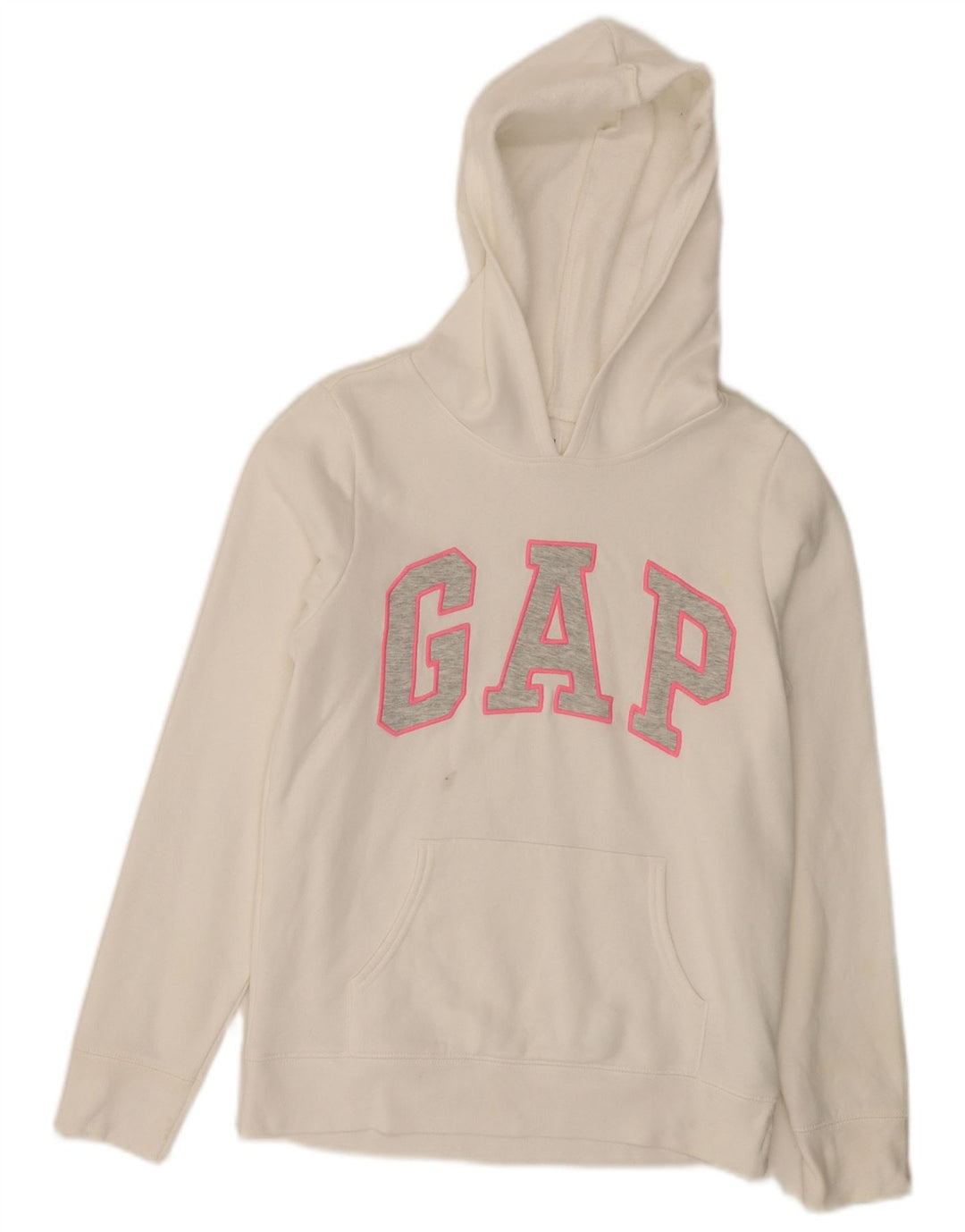 GAP Pull à capuche graphique pour fille 14-15 ans 2XL Blanc Coton