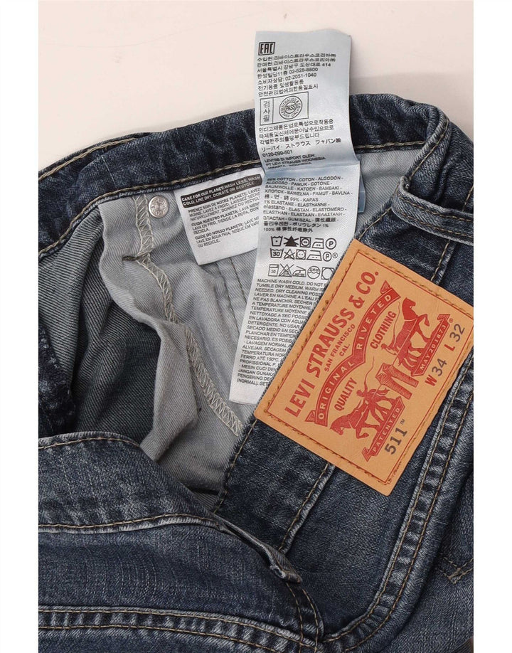Levi's Jean Slim 511 Homme Bleu W34 L32 Coton