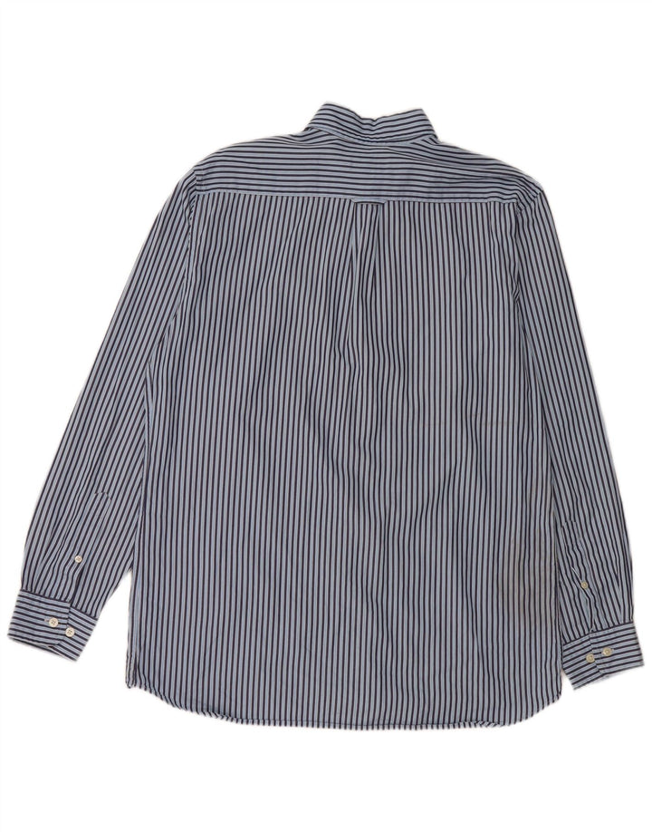 Gant Chemise Regular Fit Homme Bleu Moyen En Coton À Fines Rayures