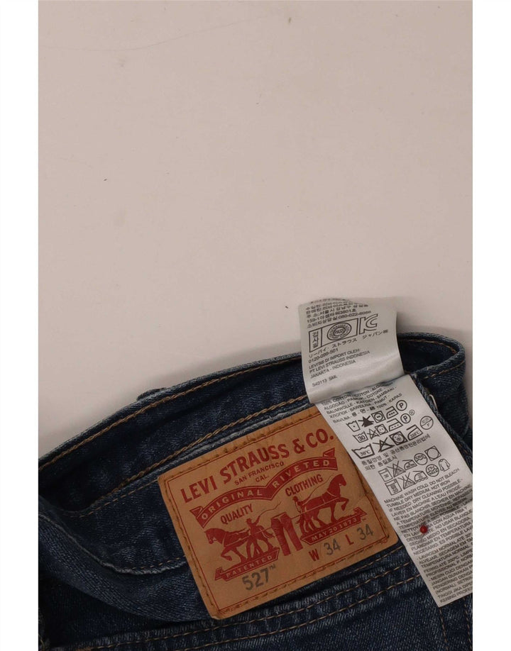 Levi's Jean 527 Bootcut Homme Bleu W34 L34 Coton