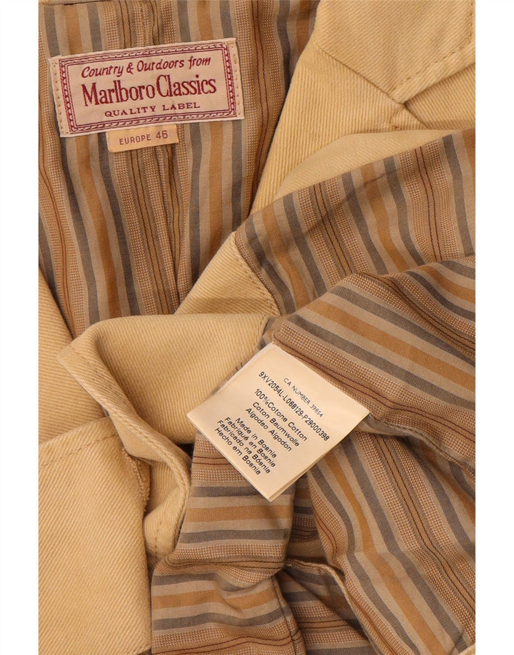 Marlboro Classics Veste Blazer 3 Boutons Femme EU 46 XL Coton Beige