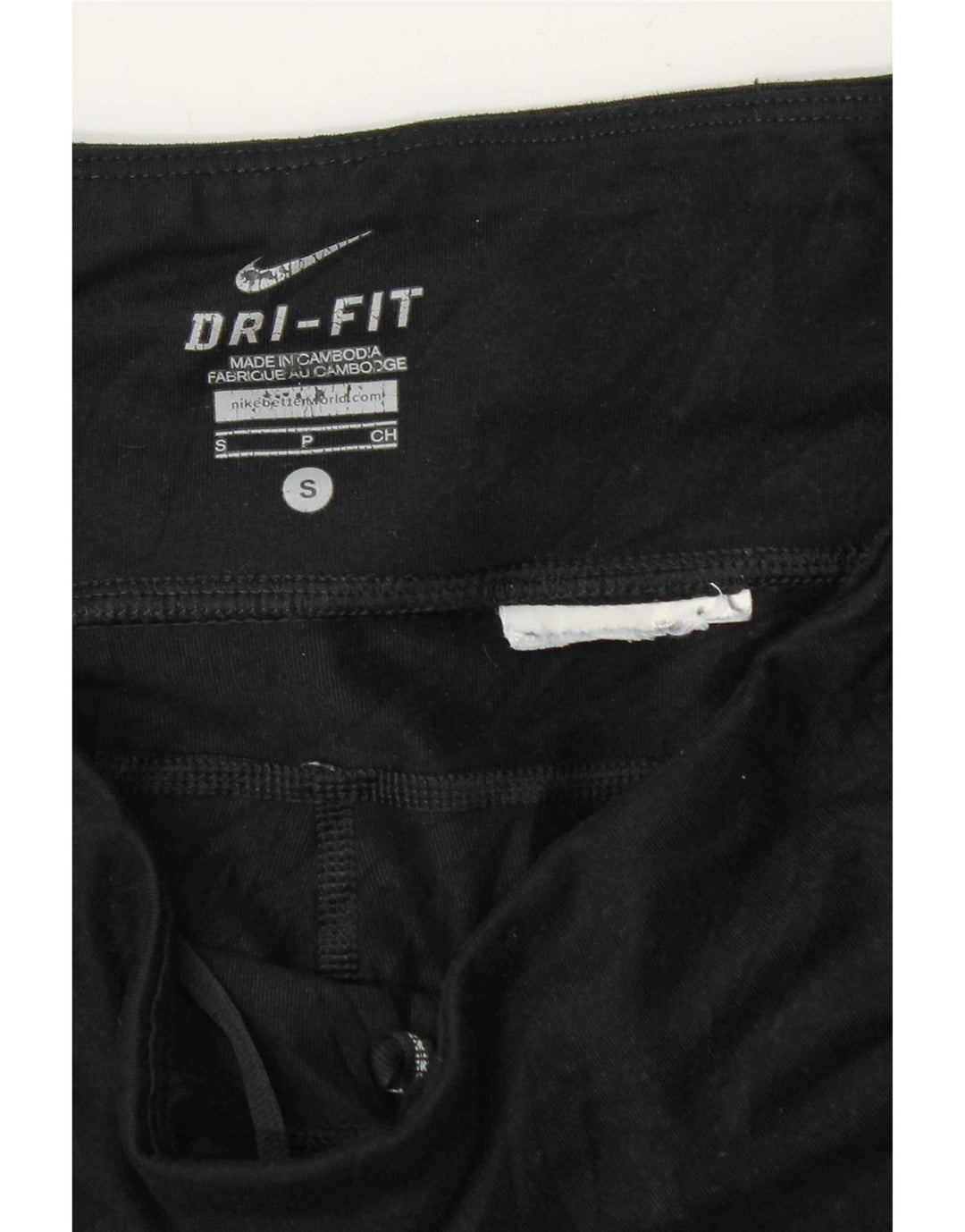 Nike Leggings Femme UK 10 Petit Noir Colorblock