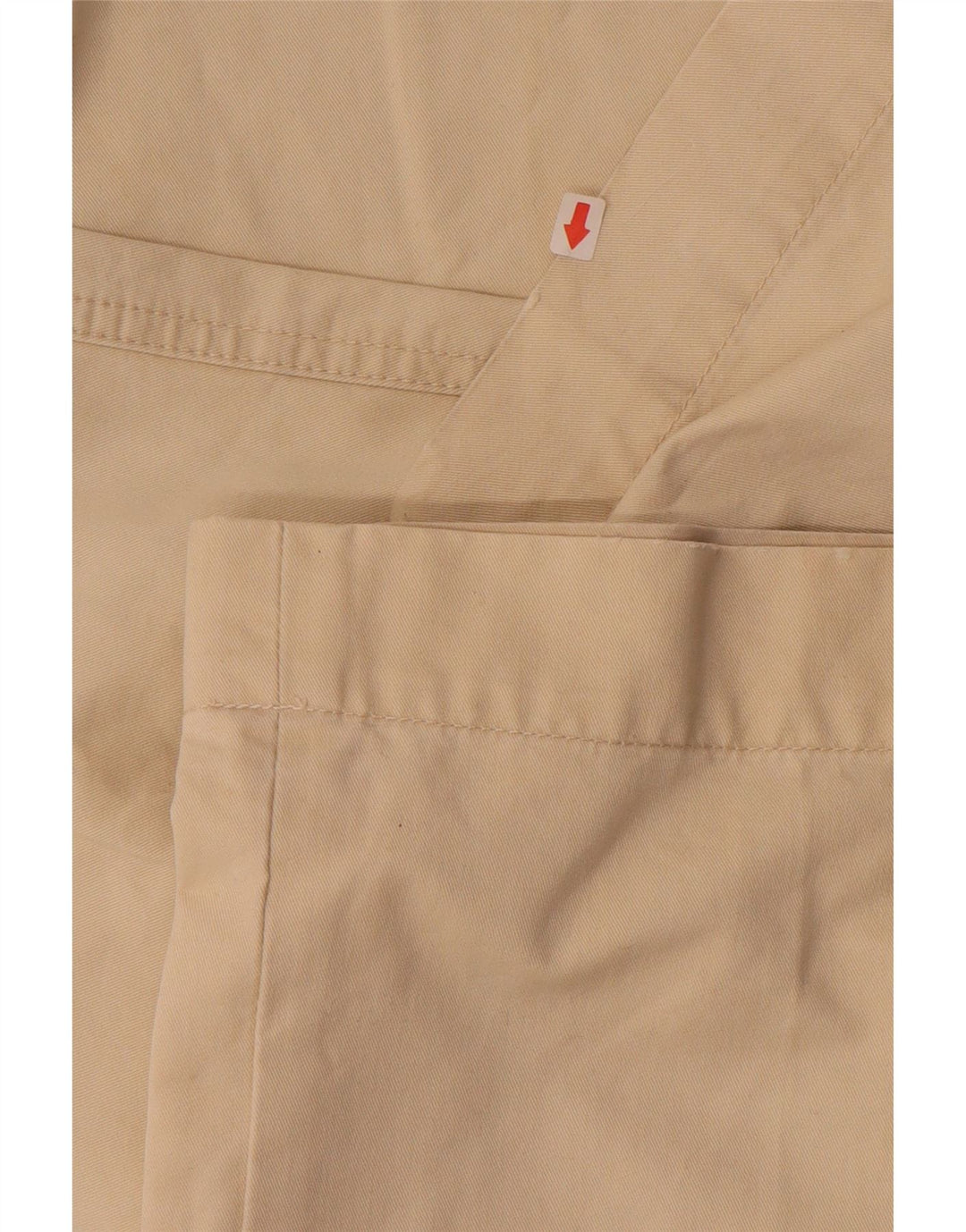 MASSIMO DUTTI Pantalon Chino Droit Femme EU 42 Large W32 L33 Beige