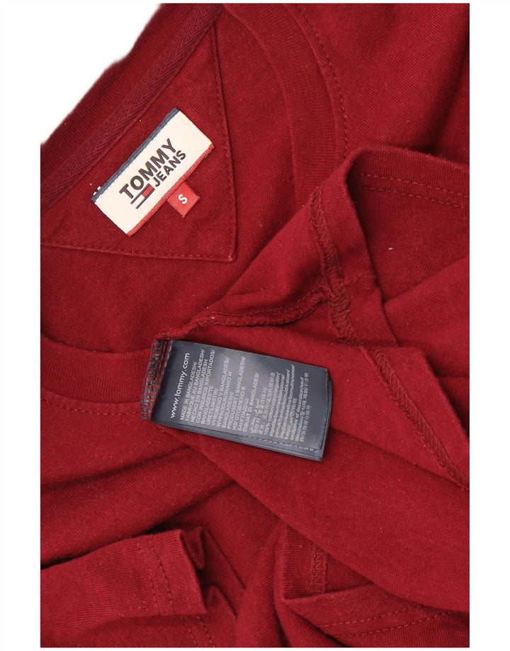 Tommy Hilfiger T-Shirt Homme Petit Bordeaux Coton