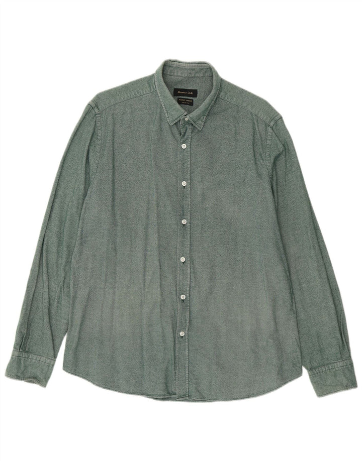 Massimo Dutti Chemise Homme XL Vert