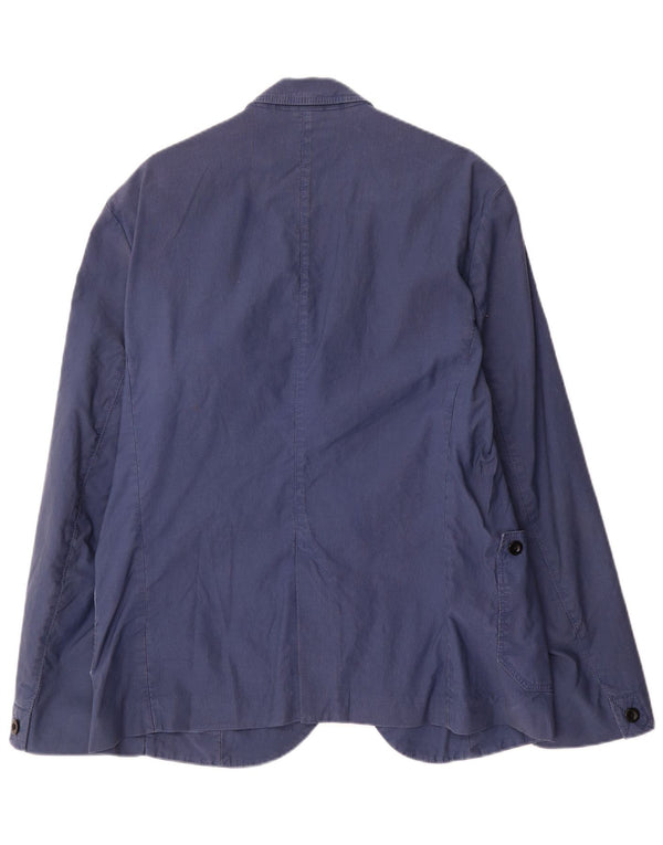 Hugo Boss Veste blazer à 3 boutons pour homme EU 52 XL Bleu Coton