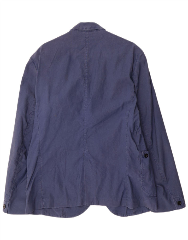 Hugo Boss Veste blazer à 3 boutons pour homme EU 52 XL Bleu Coton