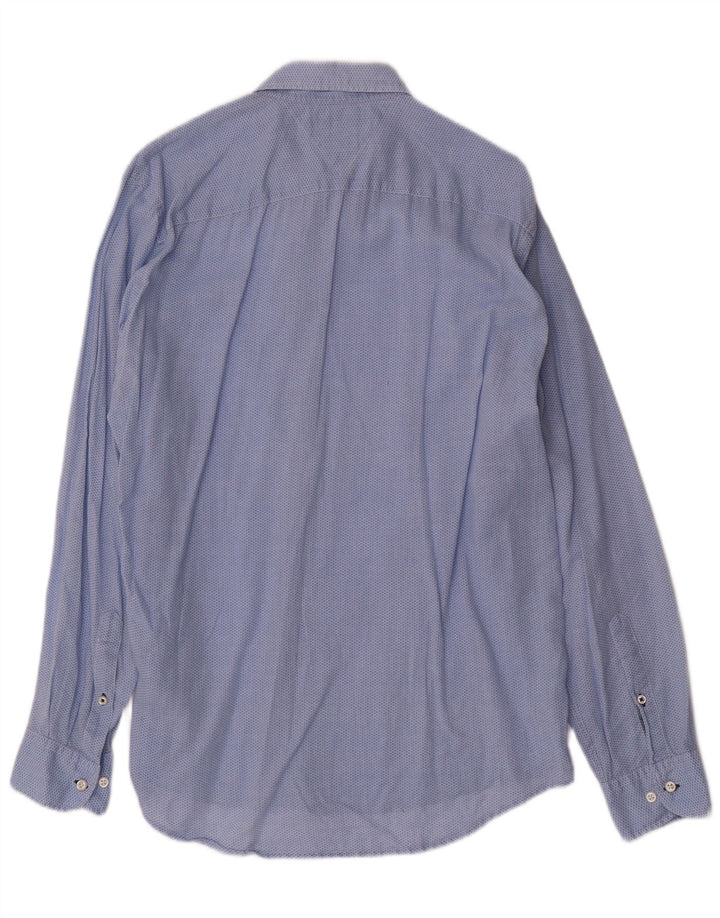 Tommy Hilfiger Chemise Homme Grand Carreau Bleu Coton