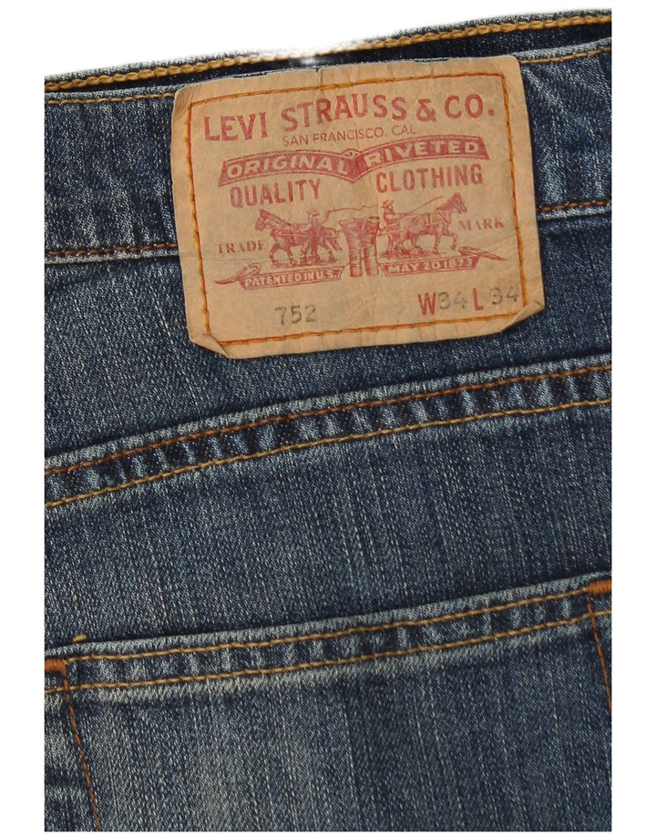 Levi's Jean Droit 752 Homme Bleu W34 L29 Coton