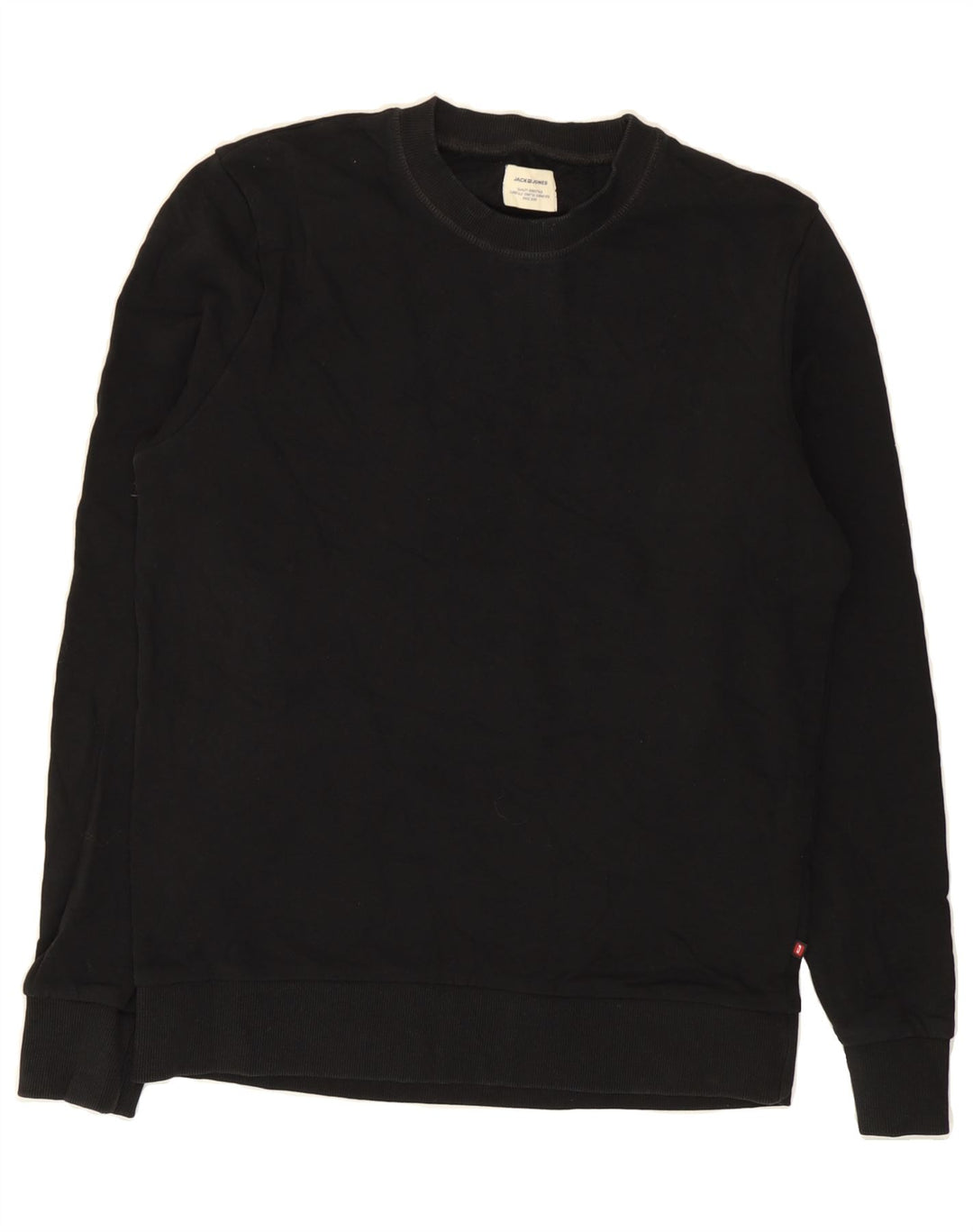 JACK & JONES Mens Sweatshirt Jumper Small Black Cotton Vintage Jack & Jones and Second-Hand Jack & Jones from Messina Hembry 