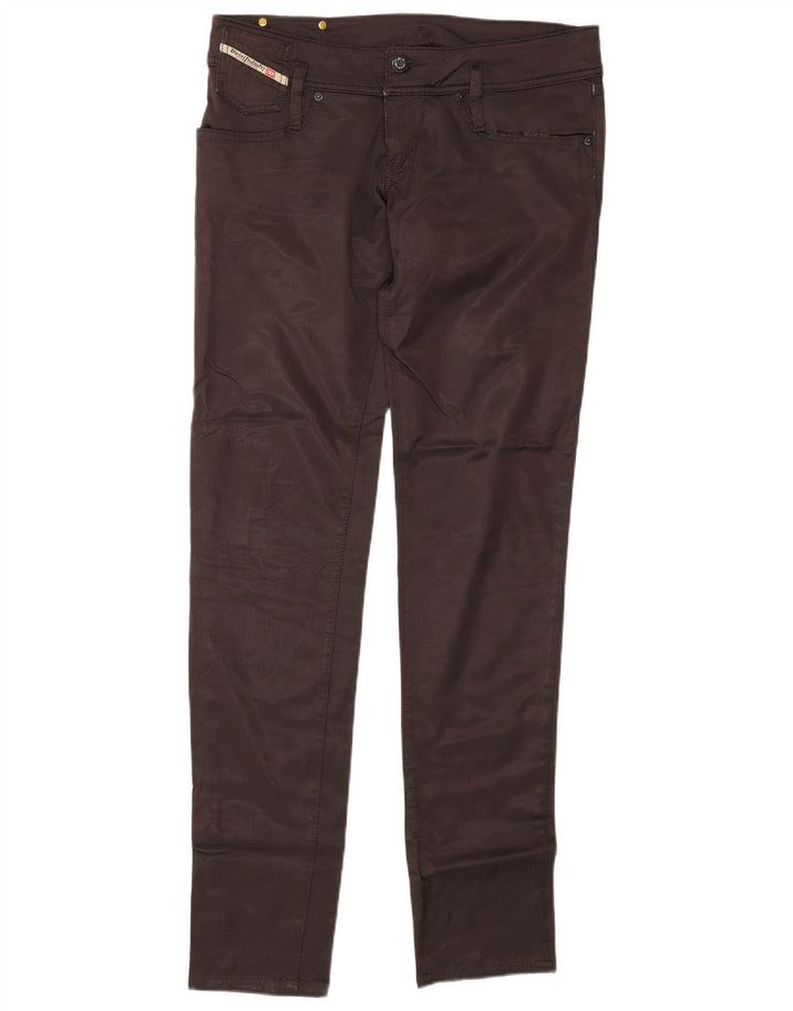 Pantalon décontracté slim femme Diesel W31 L34 coton marron