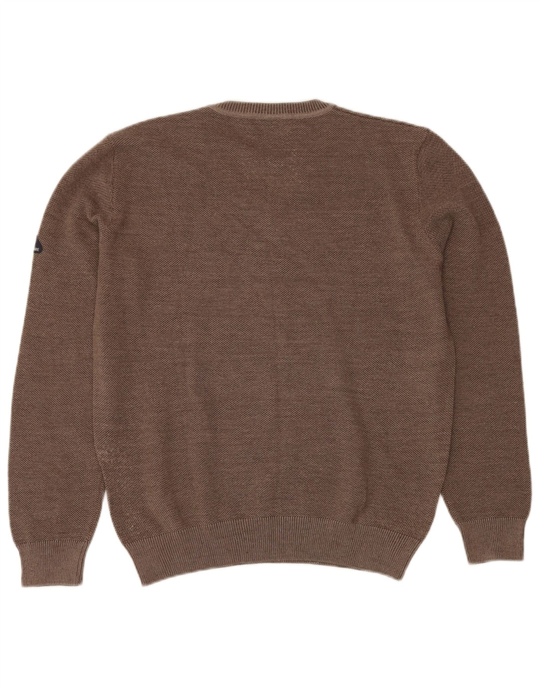 NAVIGARE Pull col V pour femme UK 16 Grande laine marron