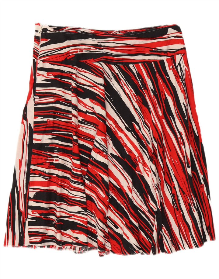vintage Womens A-Line Jupe W32 Grande Rayure Multicolore