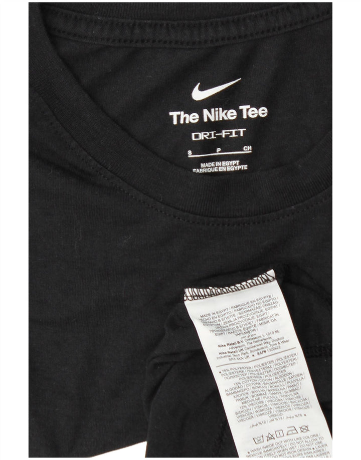 Nike Hommes Dri Fit Graphic T-Shirt Haut Petit Noir Polyester