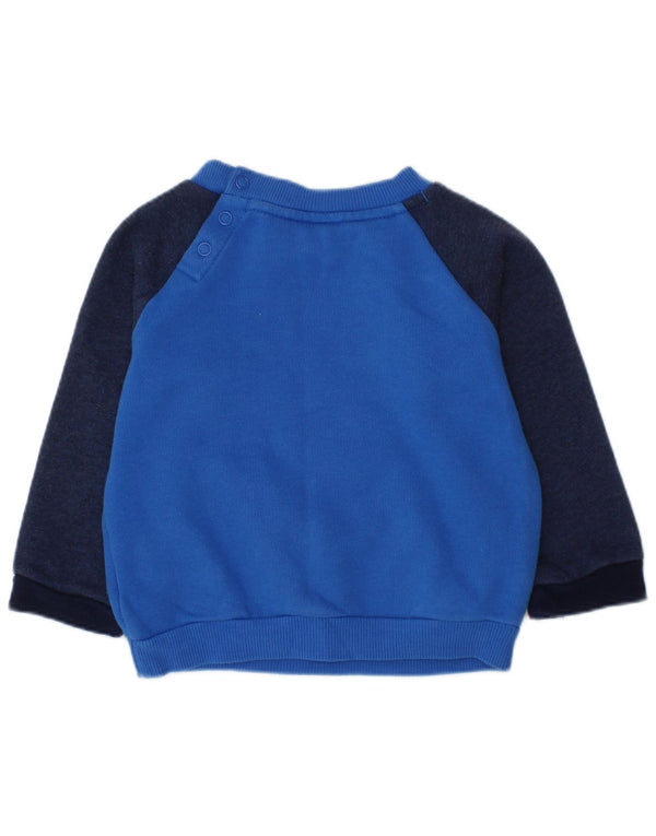 ADIDAS Sweat-shirt graphique pour bébé garçon 6-9 mois Bleu colour block