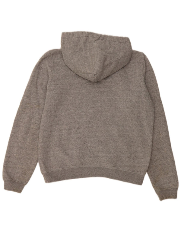 JACK WILLS Pull à capuche surdimensionné pour femme UK 10 Petit coton gris