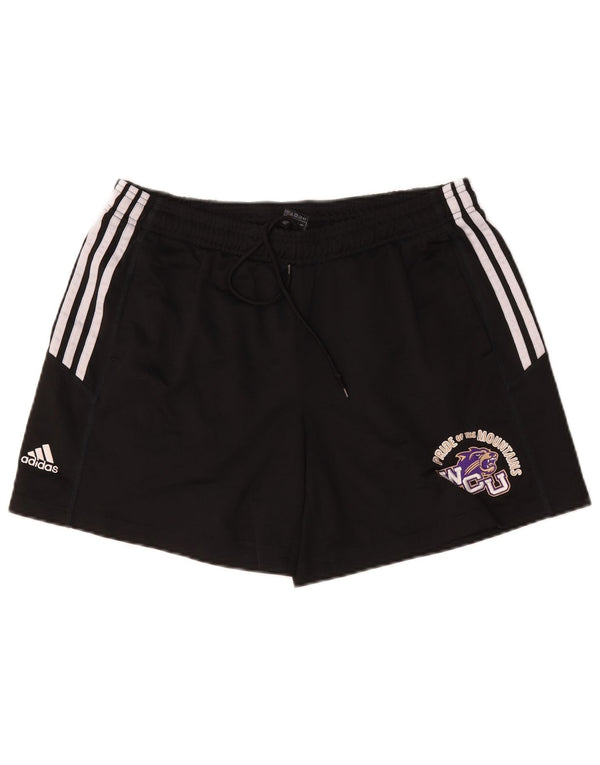 Adidas Short de sport Western Carolina University pour femme UK 16 Large Noir