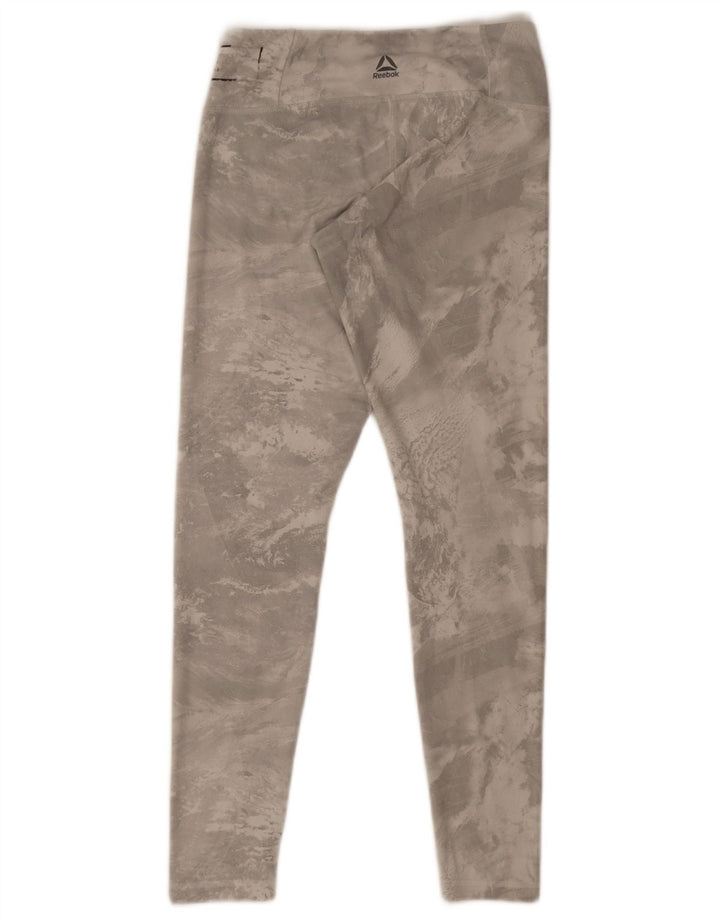 Reebok Leggings Femme FR 8/10 Petit Gris Tie Dye