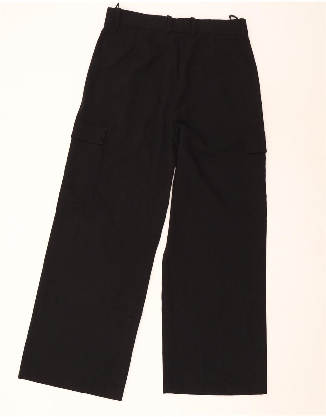 Marks & Spencer Pantalon cargo droit pour femme UK 12 Medium W30 L30 Noir
