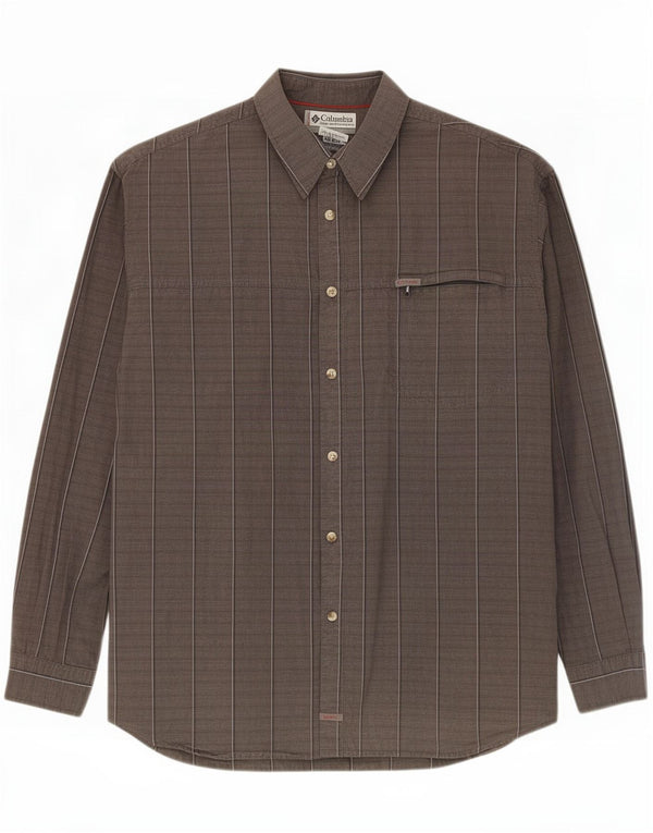 Columbia Chemise Homme 2XL Gris Carreaux Coton
