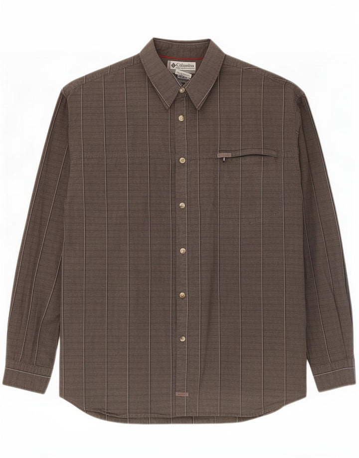 Columbia Chemise Homme 2XL Gris Carreaux Coton