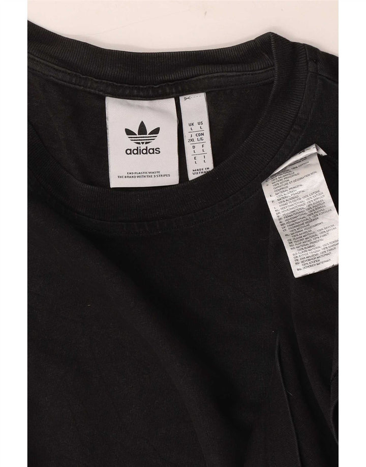 Adidas T-Shirt Homme Haut Grand Coton Noir