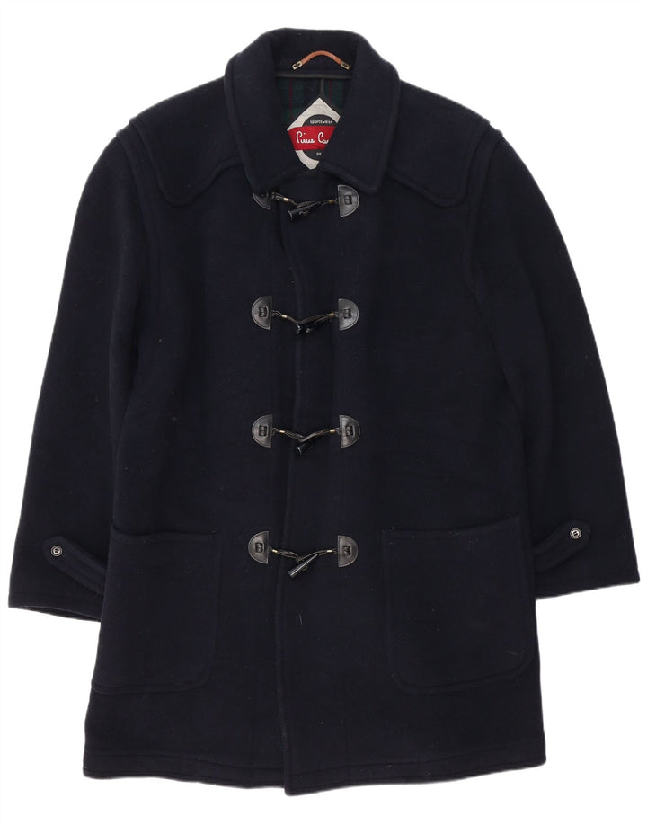 Pierre Cardin Duffle Coat Homme UK 38 Moyen Bleu Marine Cachemire